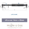 stabilus liftomat 14x28mm perno