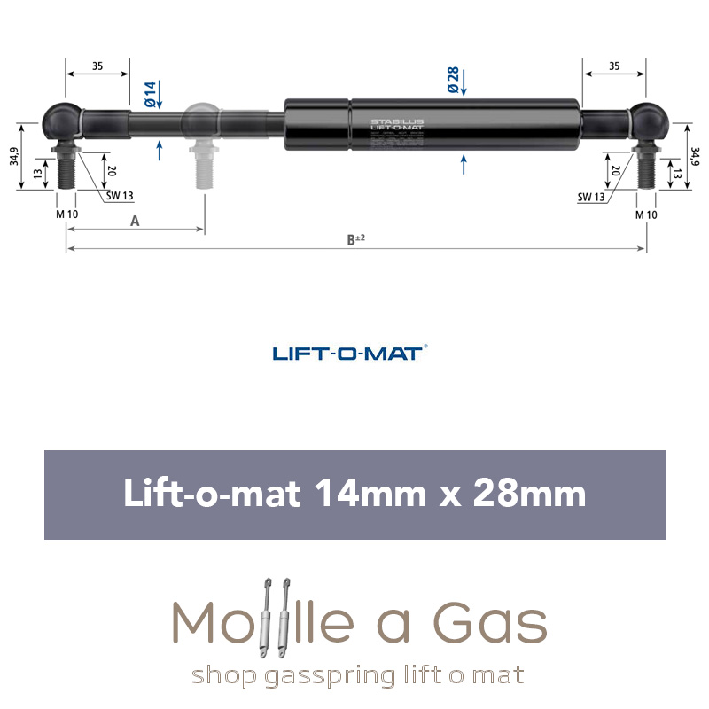 stabilus liftomat 14x28mm perno