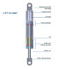 Molla componibile 476mm 0035N Stabilus Molla a gas Lift-O-Mat